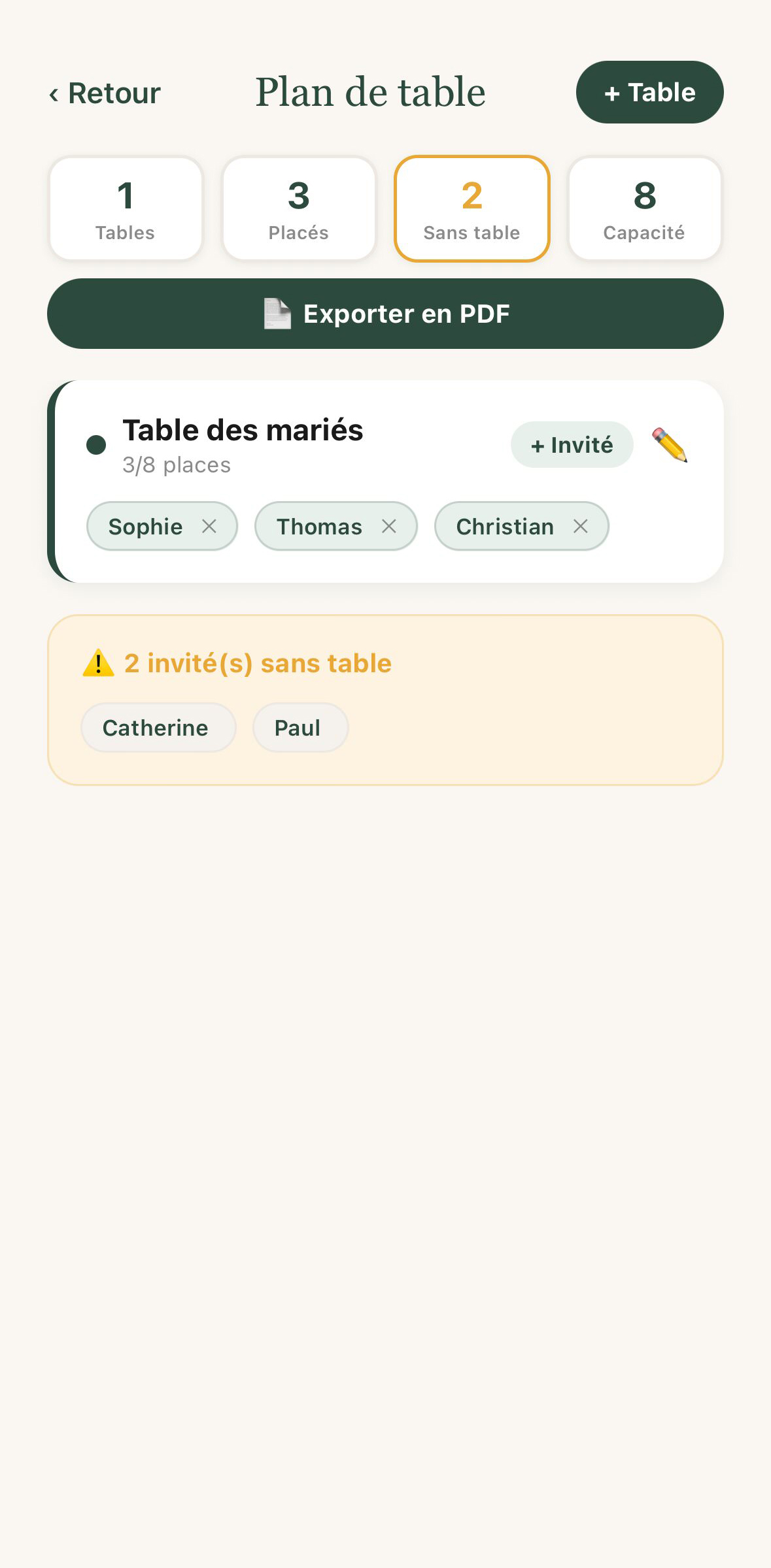 Mode couple - Marié·e 1